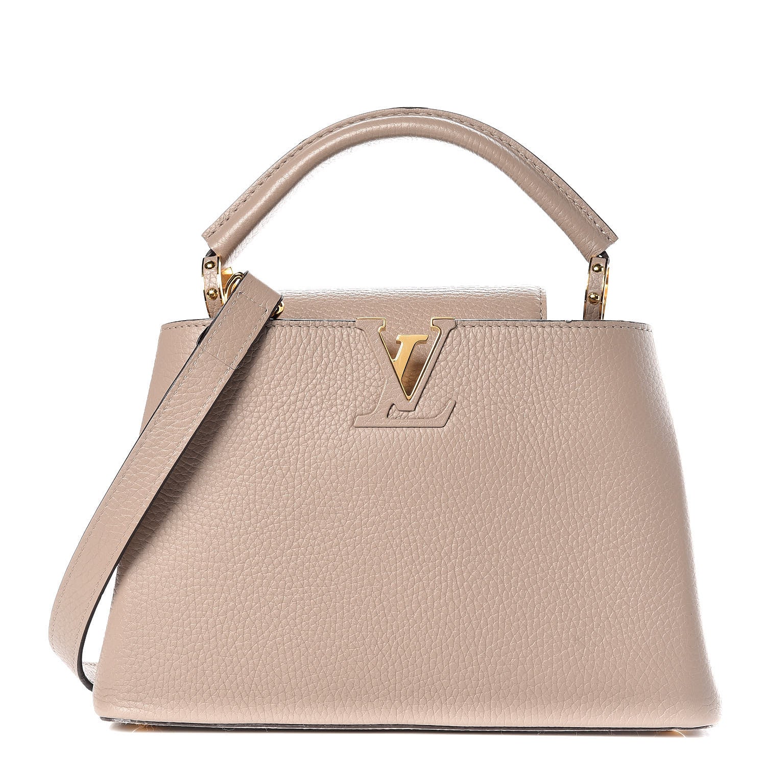 Louis Vuitton Taurillon Capucines BB Galet 1 of 14