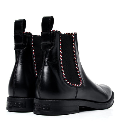 Gucci Calfskin Mens Beyond Chelsea Ankle Boots 8 Black 3 of 10