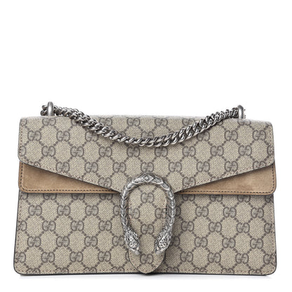 Gucci GG Supreme Monogram Small Dionysus Shoulder Bag Taupe 1 of 11