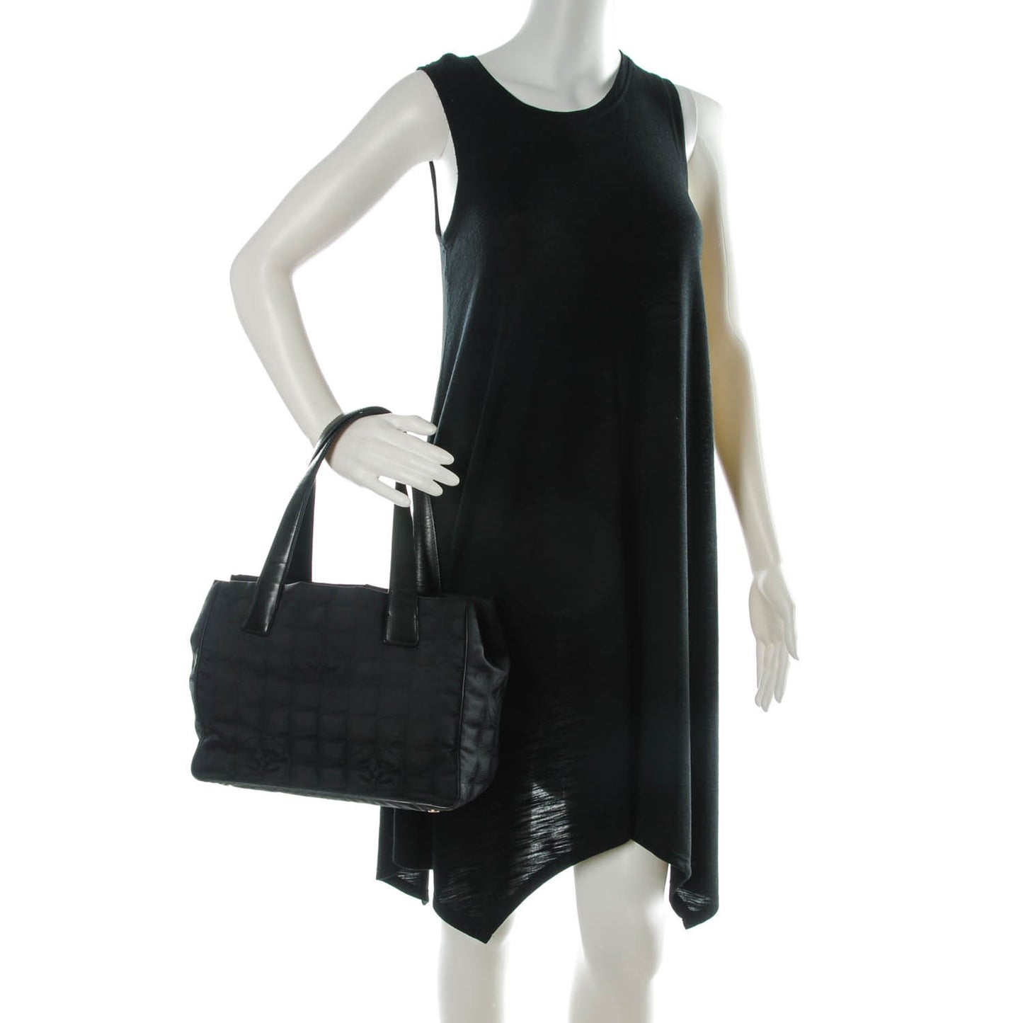 Nylon Small Travel Tote Black
