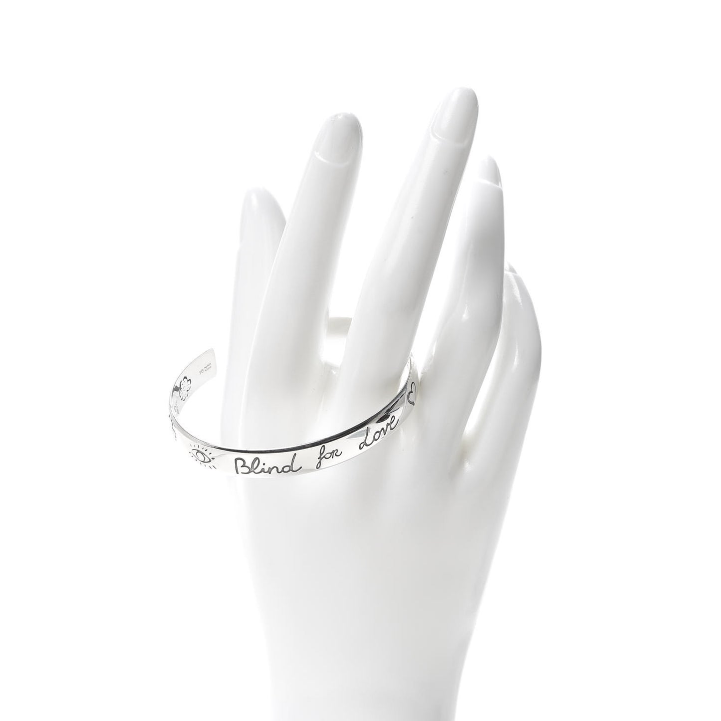 Sterling Silver Blind for Love Cuff Bracelet
