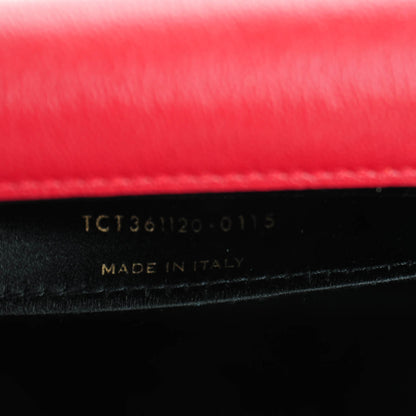 Saint Laurent Calfskin Monogram Large Belle De Jour Clutch Rouge Orient 7 of 7