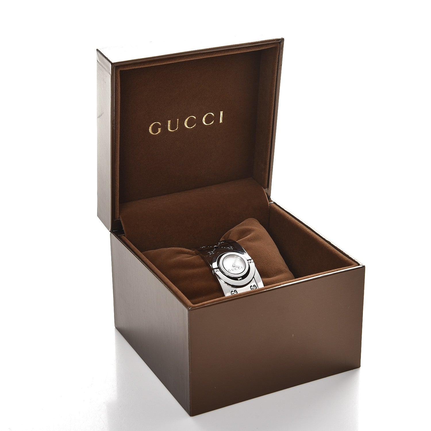 Gucci Stainless Steel Mother of Pearl 23mm Twirl Heart Quartz Watch 6 of 6