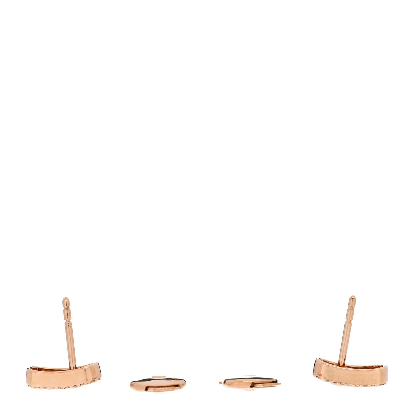 18K Rose Gold Diamond Move Uno Earrings