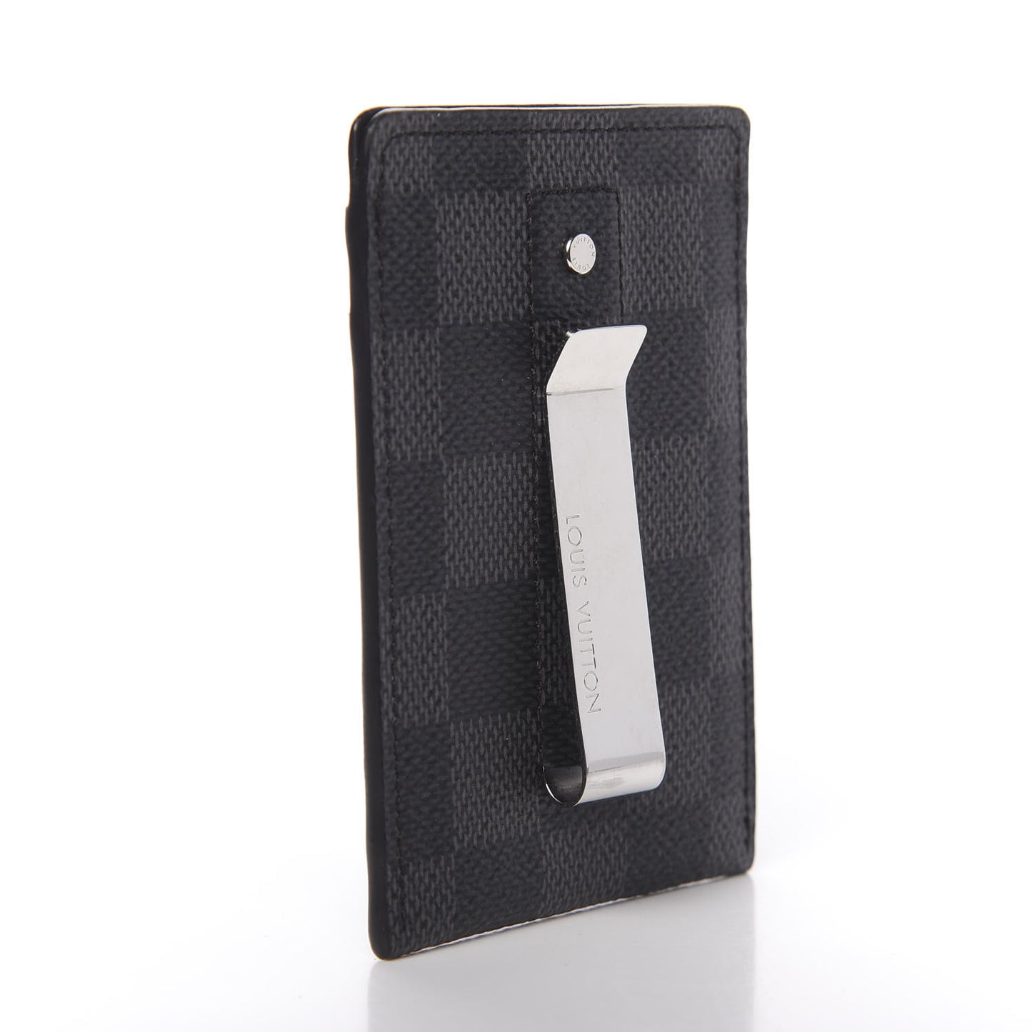 Damier Graphite Pince Card Holder Bill Clip