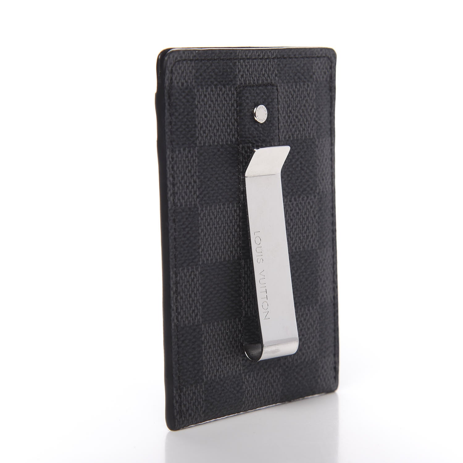 Louis Vuitton Damier Graphite Pince Card Holder Bill Clip 3 of 5