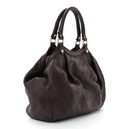 Gucci Guccissima Medium Sukey Tote Chocolate 3 of 10