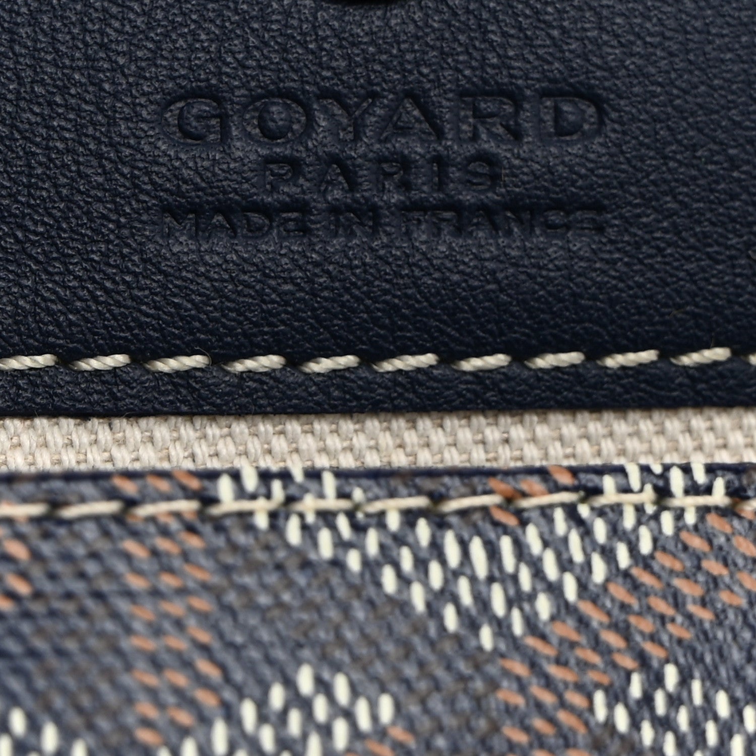 Goyard Goyardine Mini Anjou Pouch Navy 6 of 6