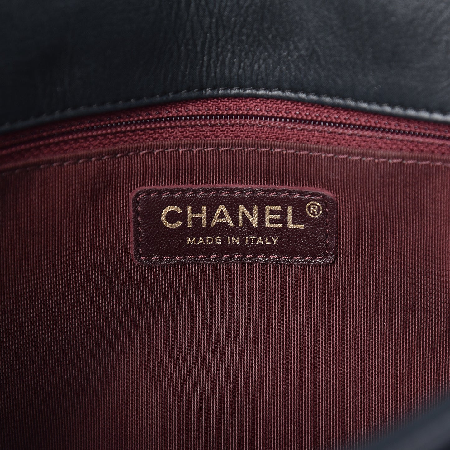 Suede Calfskin Jumbo Happy Stitch Flap Black