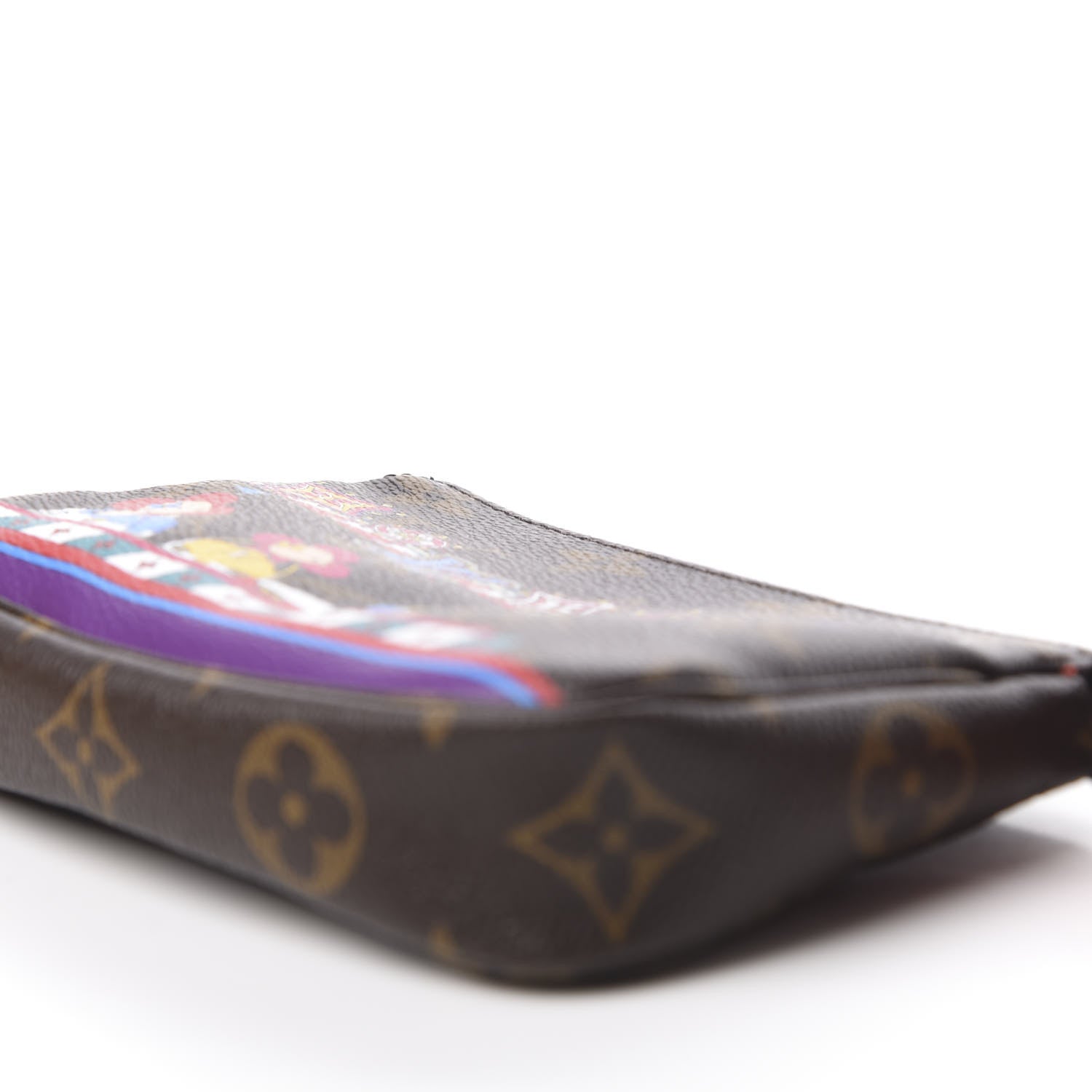 Louis Vuitton Monogram 2020 Christmas Animation Bumper Cars Mini Pochette Accessories Coquelicot 7 of 10