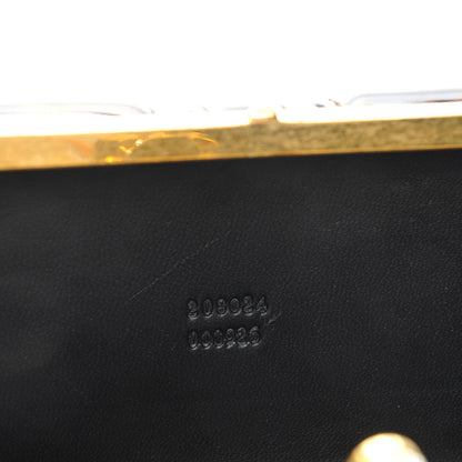 Alexander McQueen Patent Leopard Print Britannia Skull Box Clutch 7 of 7