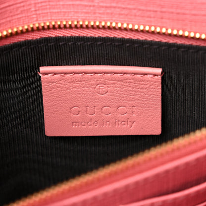 Gucci GG Supreme Monogram Face Embroidered Chain Wallet Pink 6 of 9