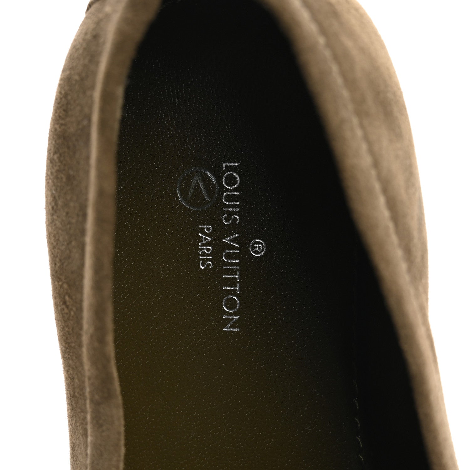Louis Vuitton Suede Upper Case Flat Loafers 40 Green 7 of 9