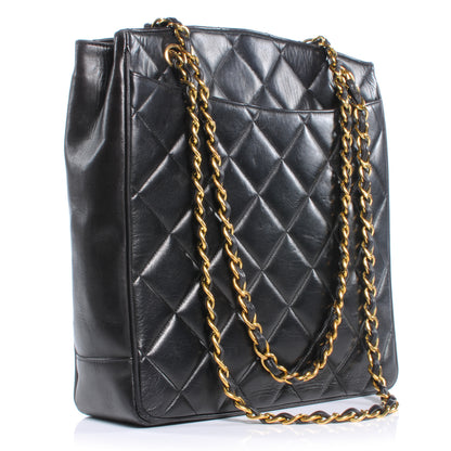 Chanel Lambskin Quilted CC Shoulder Bag Black 3 of 9
