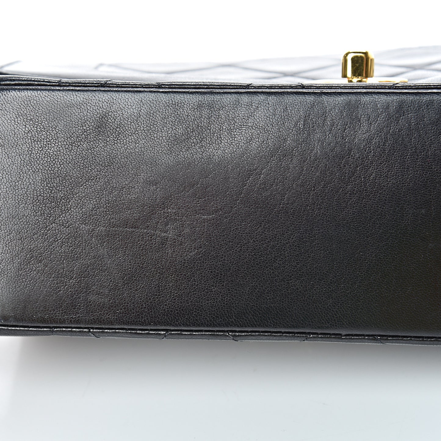 Lambskin Quilted Small Single Flap Black