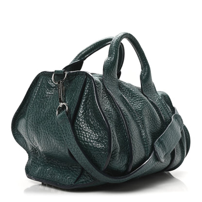 Alexander Wang Pebbled Lambskin Inside Out Rocco Rhodium Hardware Dark Mosaic 3 of 9