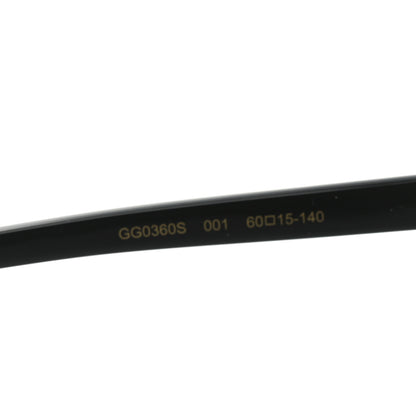 Gucci Acetate Hollywood Forever Heart Sunglasses GG0360S Black 6 of 7