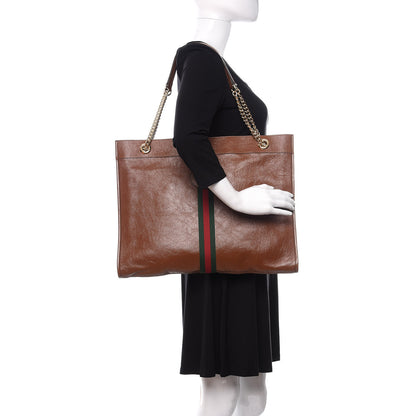 Gucci Calfskin Large Rajah Chain Tote Cuir 2 of 12