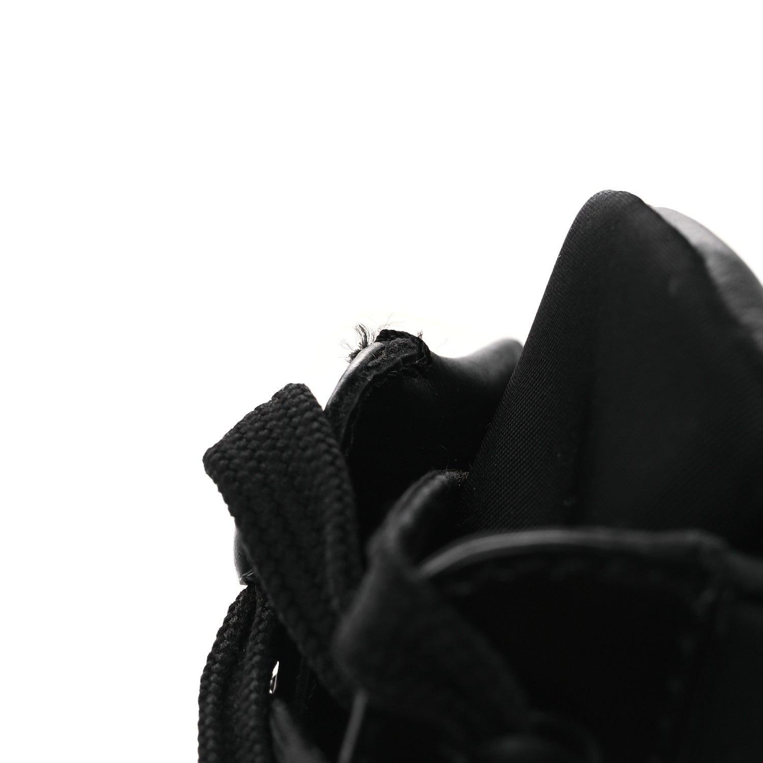 Prada Spazzolato Re-Nylon Metal Triangle Logo 110mm Ankle Boots 36.5 Black 11 of 12