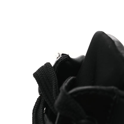 Prada Spazzolato Re-Nylon Metal Triangle Logo 110mm Ankle Boots 36.5 Black 11 of 12