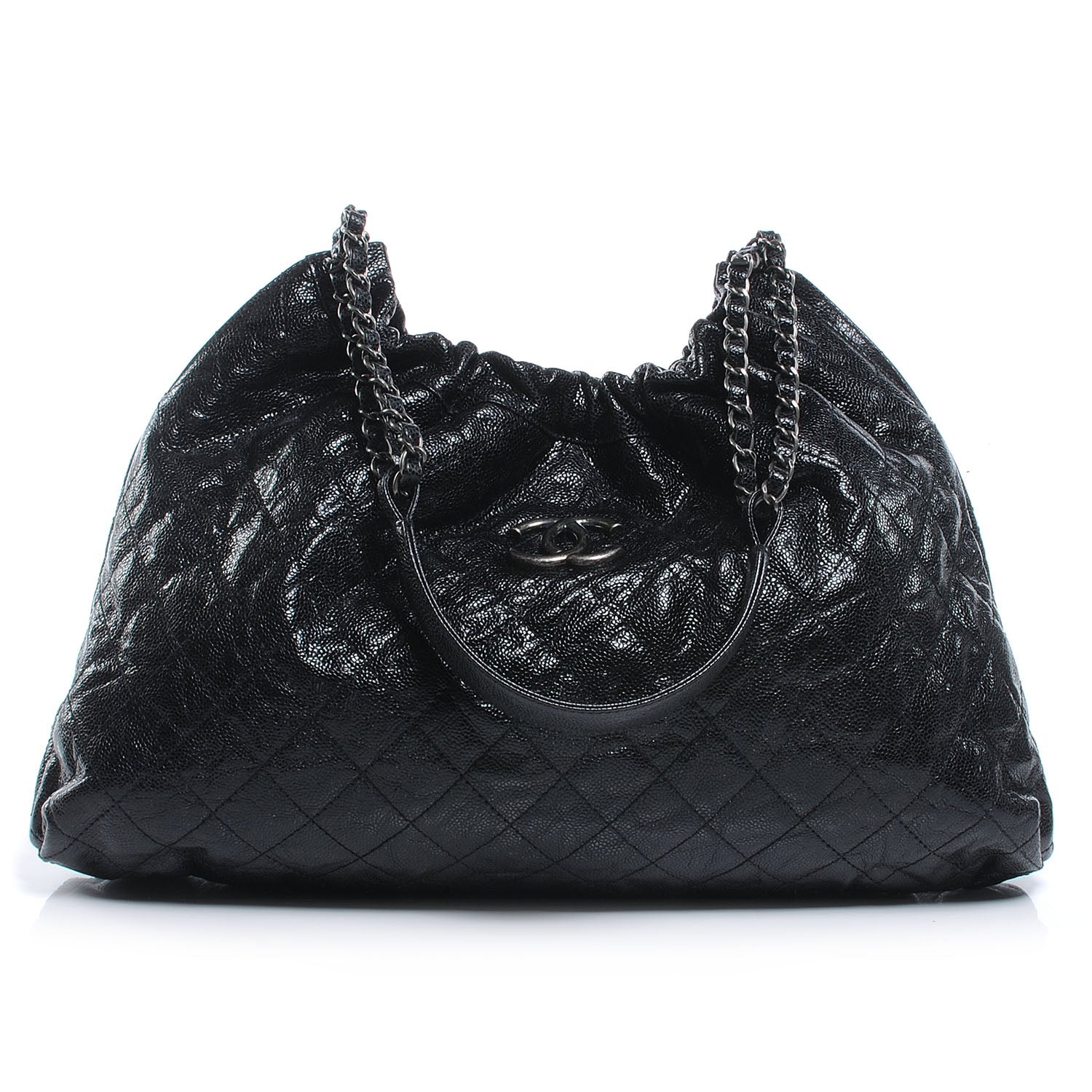 Chanel Caviar Quilted Medium Elastic Tote Black 1 of 7