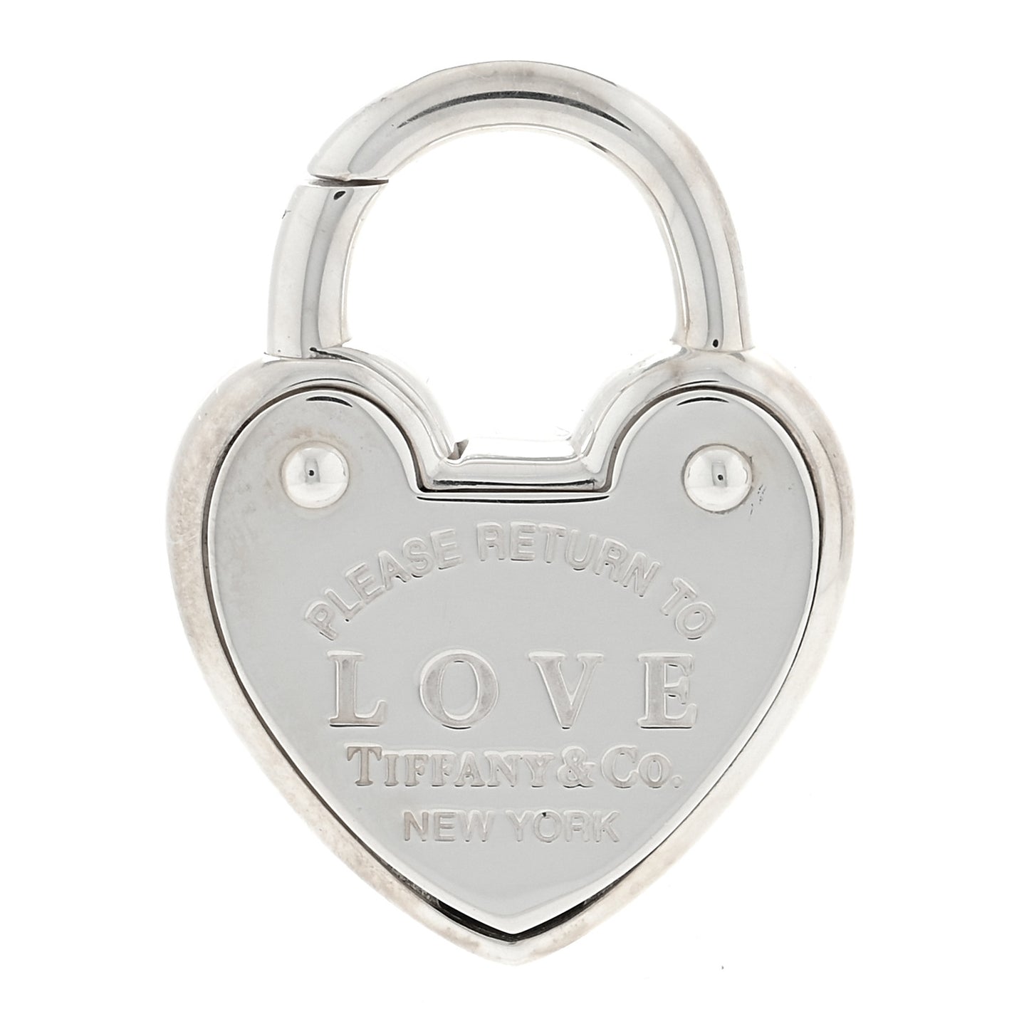 Sterling Silver Return to Love Heart Lock Charm