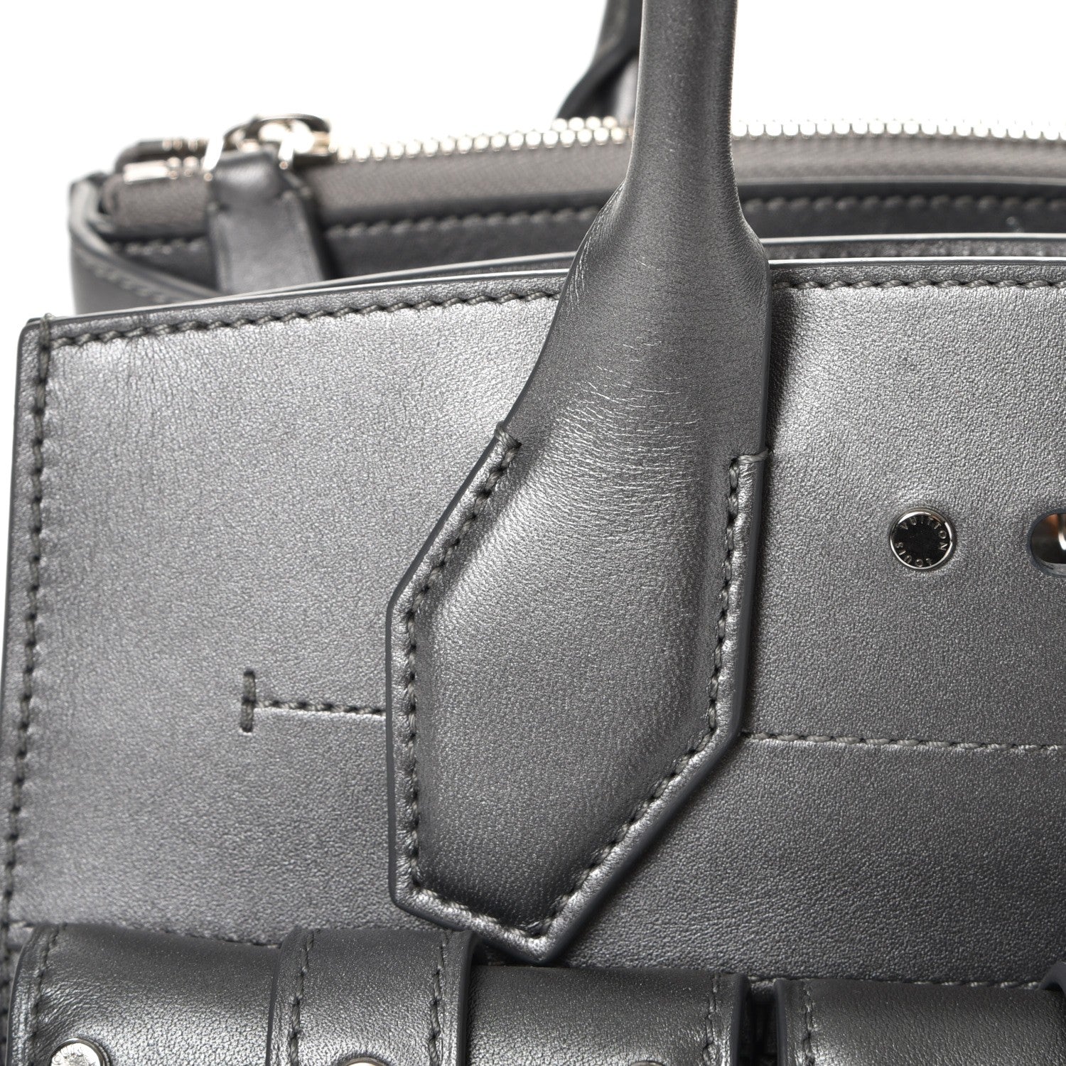 Louis Vuitton Taurillon City Steamer Pockets PM Silver 9 of 12