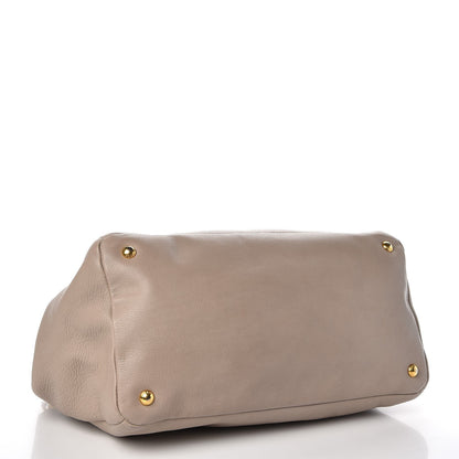 Prada Vitello Daino East West Tote Pomice 5 of 13