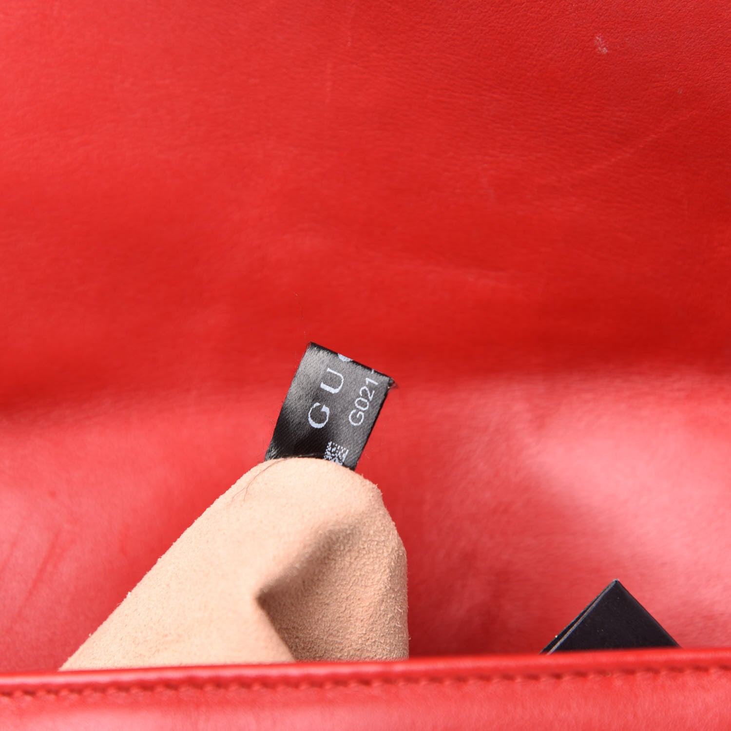 Gucci Calfskin Matelasse Medium GG Marmont Shoulder Bag Hibiscus Red 8 of 13