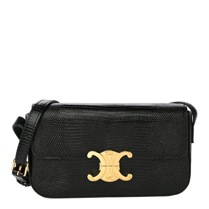 Celine Lizard Mini Triomphe Black 1 of 12