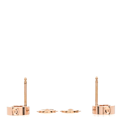 Louis Vuitton 18K Pink Gold Empreinte Ear Studs Earrings 3 of 4