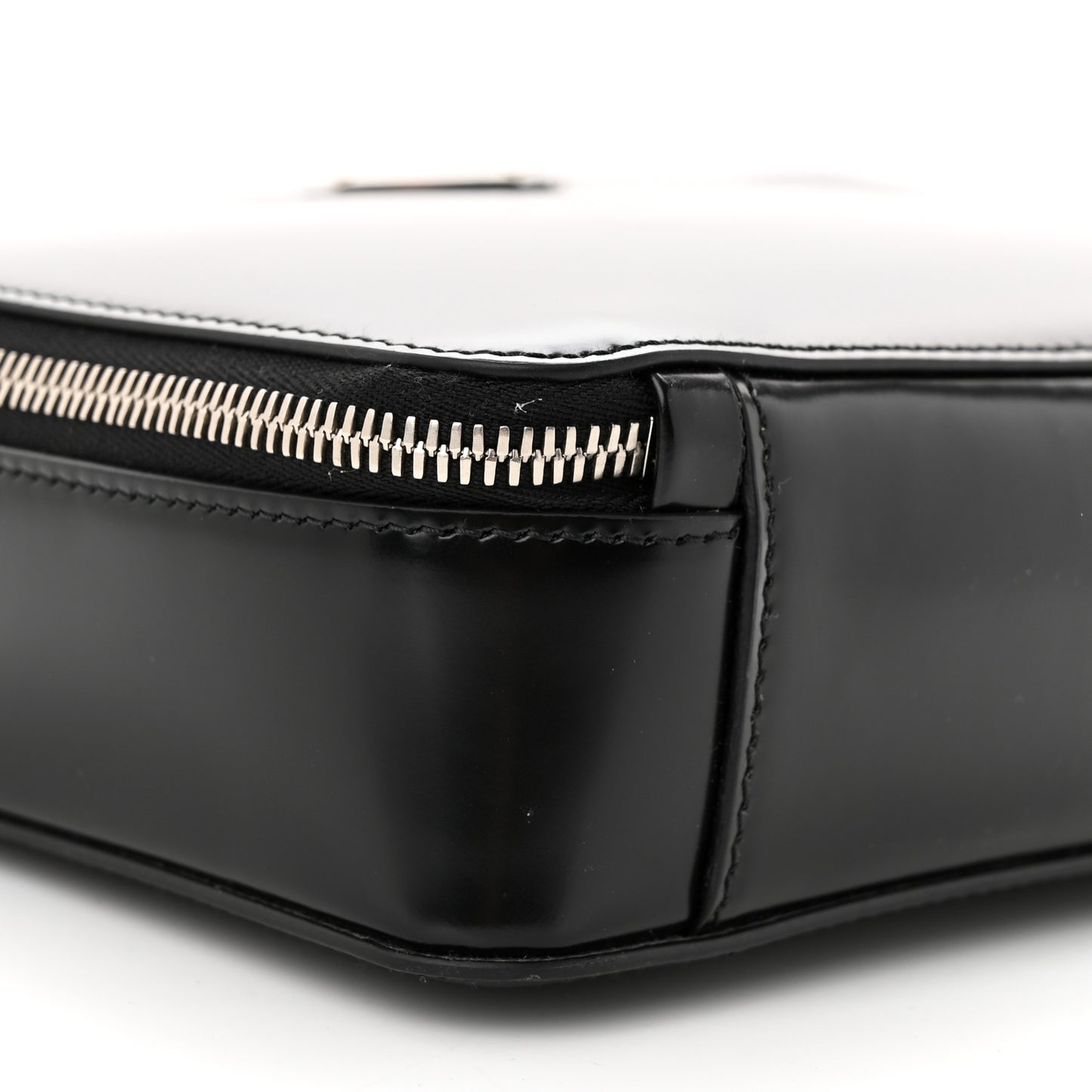 Spazzolato Medium Brique Crossbody Bag Black
