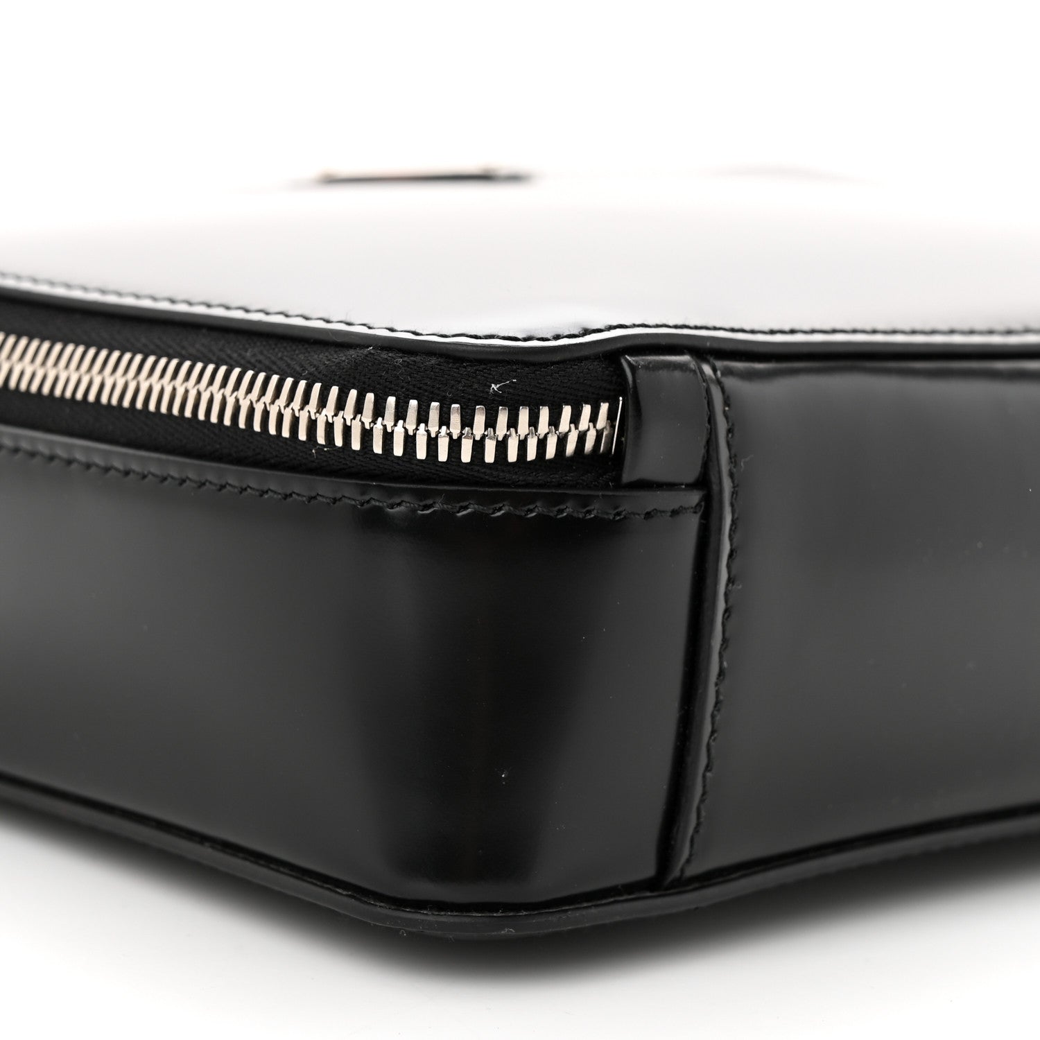 Prada Spazzolato Medium Brique Crossbody Bag Black 9 of 10