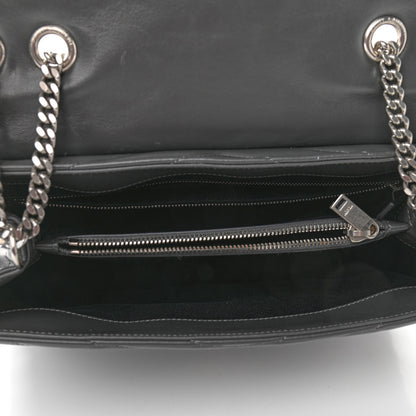 Saint Laurent Calfskin Y Quilted Monogram Medium Loulou Chain Satchel Grey 5 of 9
