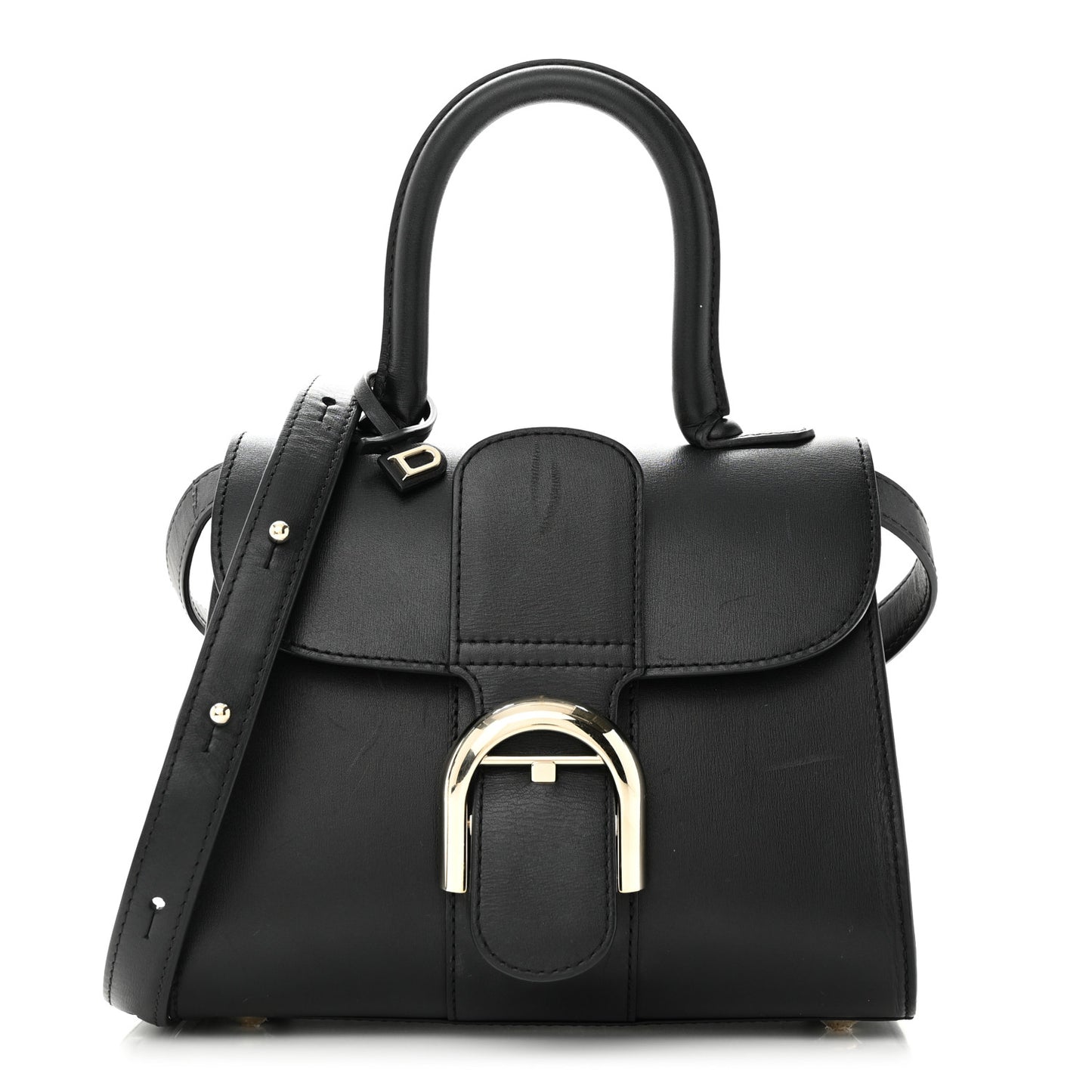 Box Calfskin Mini Brillant Satchel Black