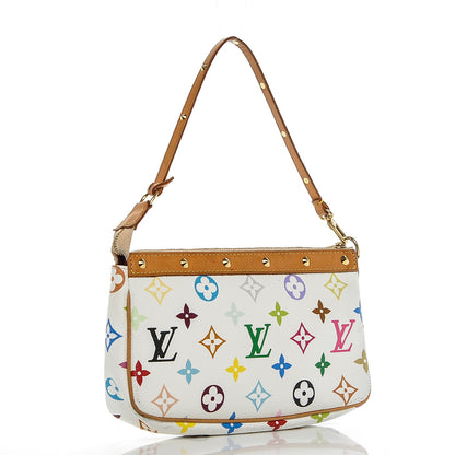 Louis Vuitton Monogram Multicolor Pochette Accessories White 3 of 8
