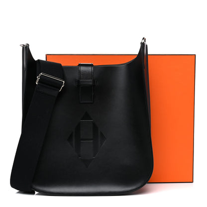 Hermes Vache Hunter Evelyne Sellier 29 PM Black 11 of 11