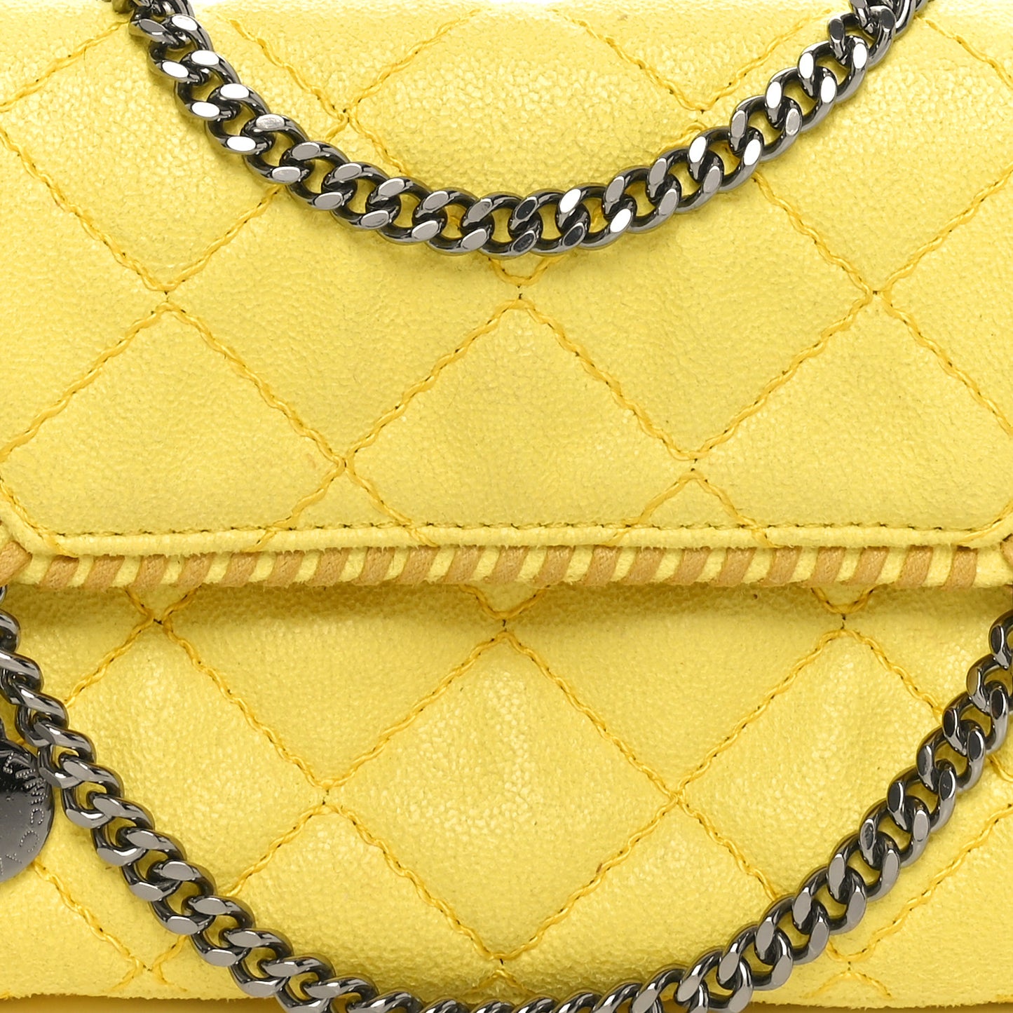 Shaggy Deer Quilted Mini Falabella Canary