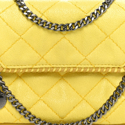 Stella McCartney Shaggy Deer Quilted Mini Falabella Canary 7 of 9