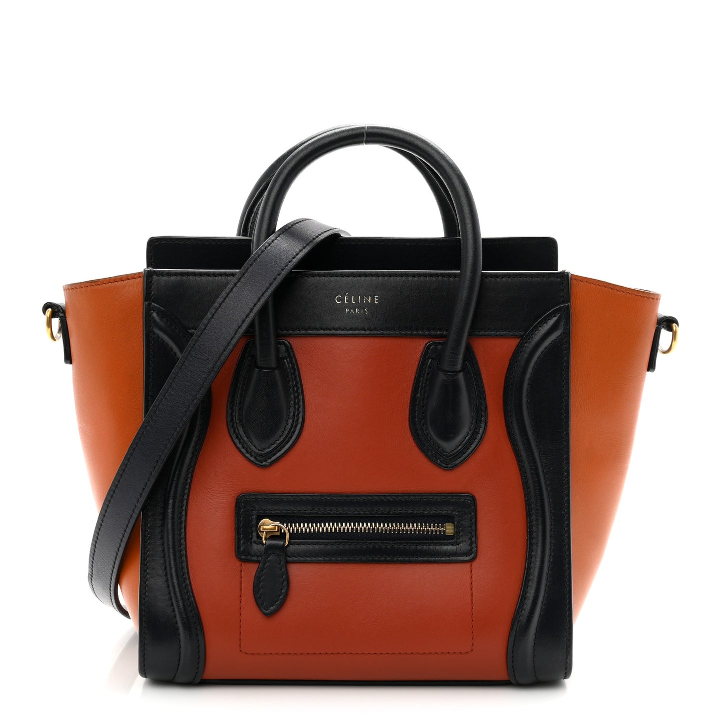 Smooth Calfskin Nano Tri-Color Luggage Brick