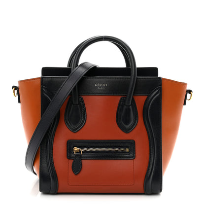 Celine Smooth Calfskin Nano Tri-Color Luggage Brick 1 of 9