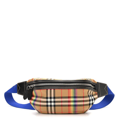 Burberry Nylon Vintage Check Rainbow Medium Sonny Belt Bag Antique Yellow 1 of 9