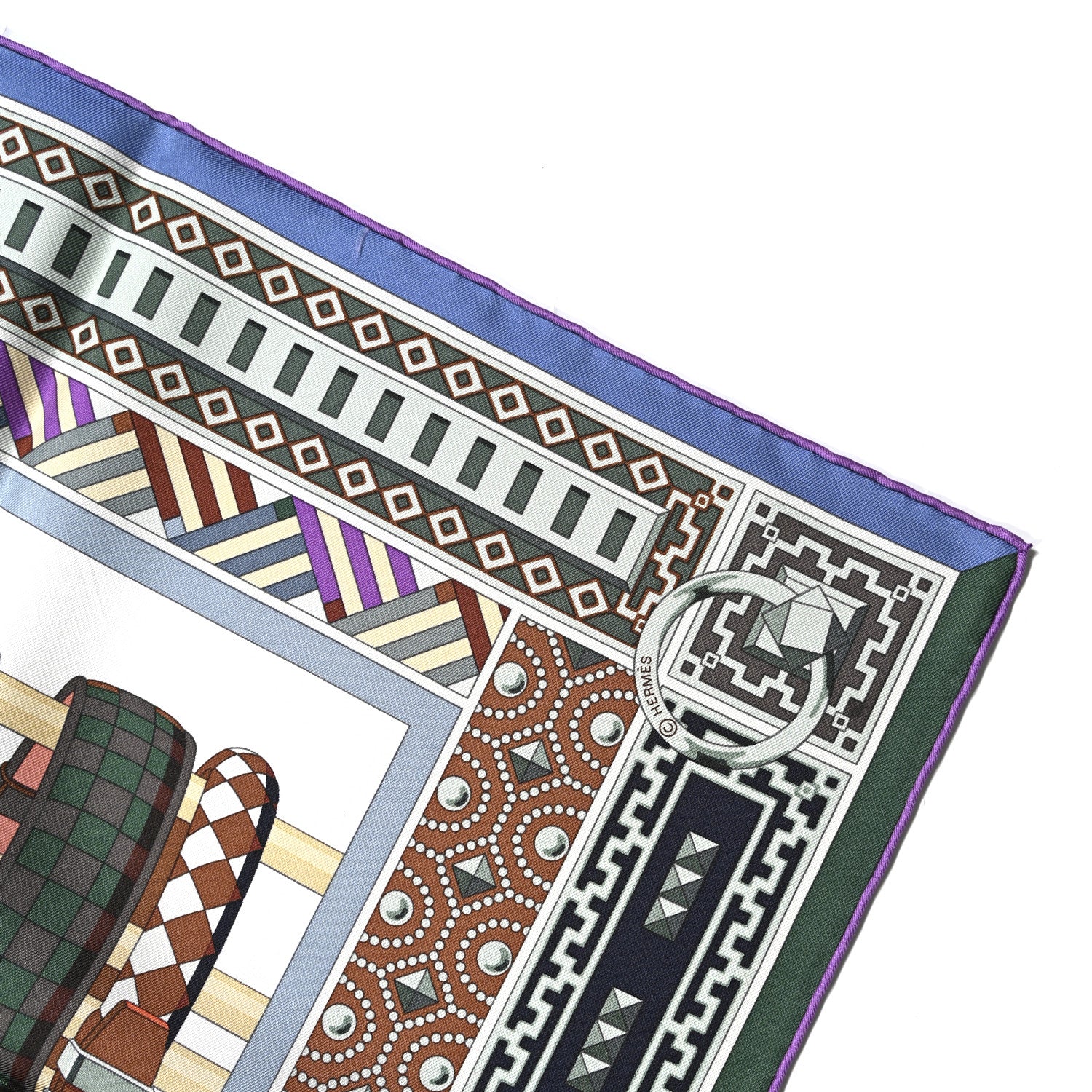 Hermes Silk Colliers de Chiens Scarf 90 4 of 5