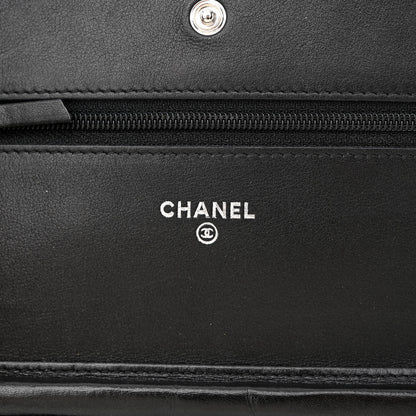 Chanel Caviar Timeless CC Wallet on Chain WOC Black 6 of 14