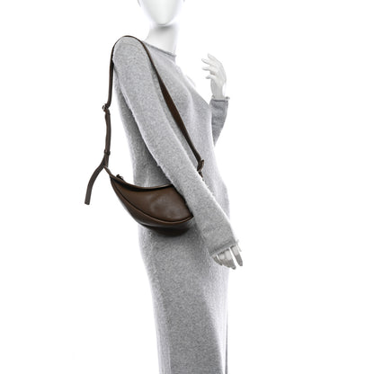 The Row Grained Calfskin Small Slouchy Banana Bag Muschio 2 of 14