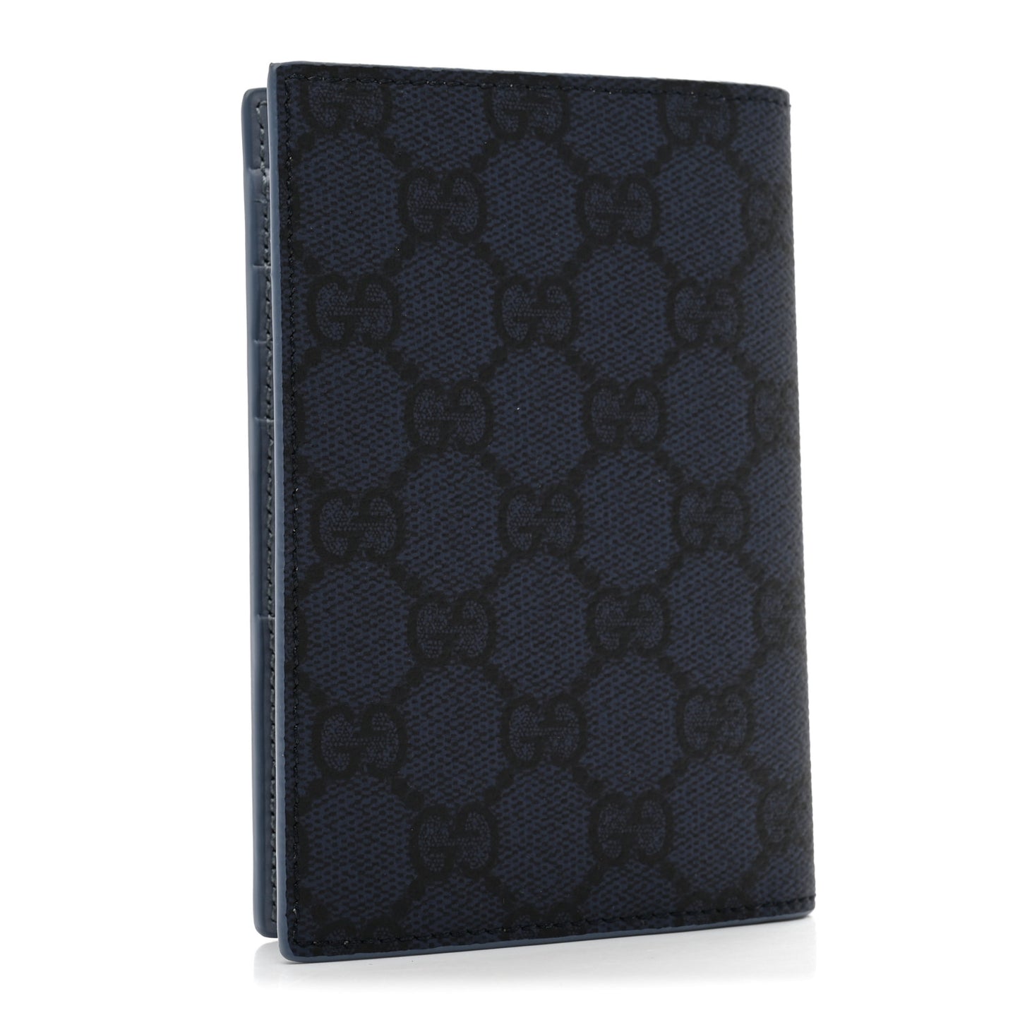 GG Supreme Monogram Passport Case Dark Blue