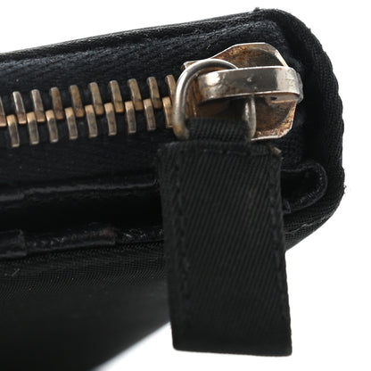 Prada Tessuto Nylon Compact Zip Around Wallet Black 9 of 9