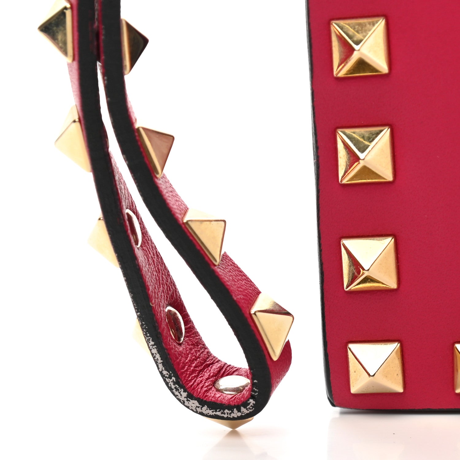 Valentino Garavani Nappa Rockstud Wristlet Clutch Cyclamin 14 of 14