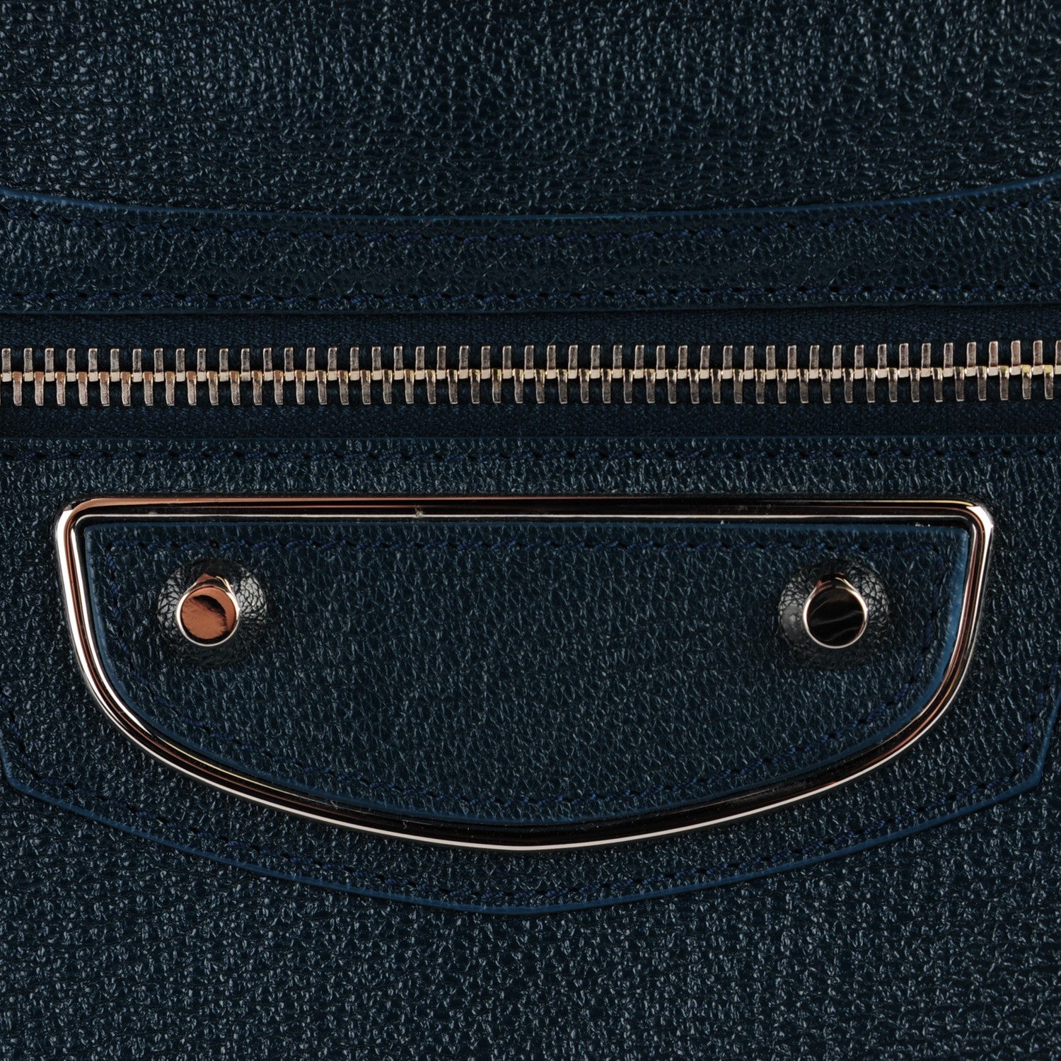 Balenciaga Chevre Silver Metallic Edge Hardware City Bleu Paon 12 of 14