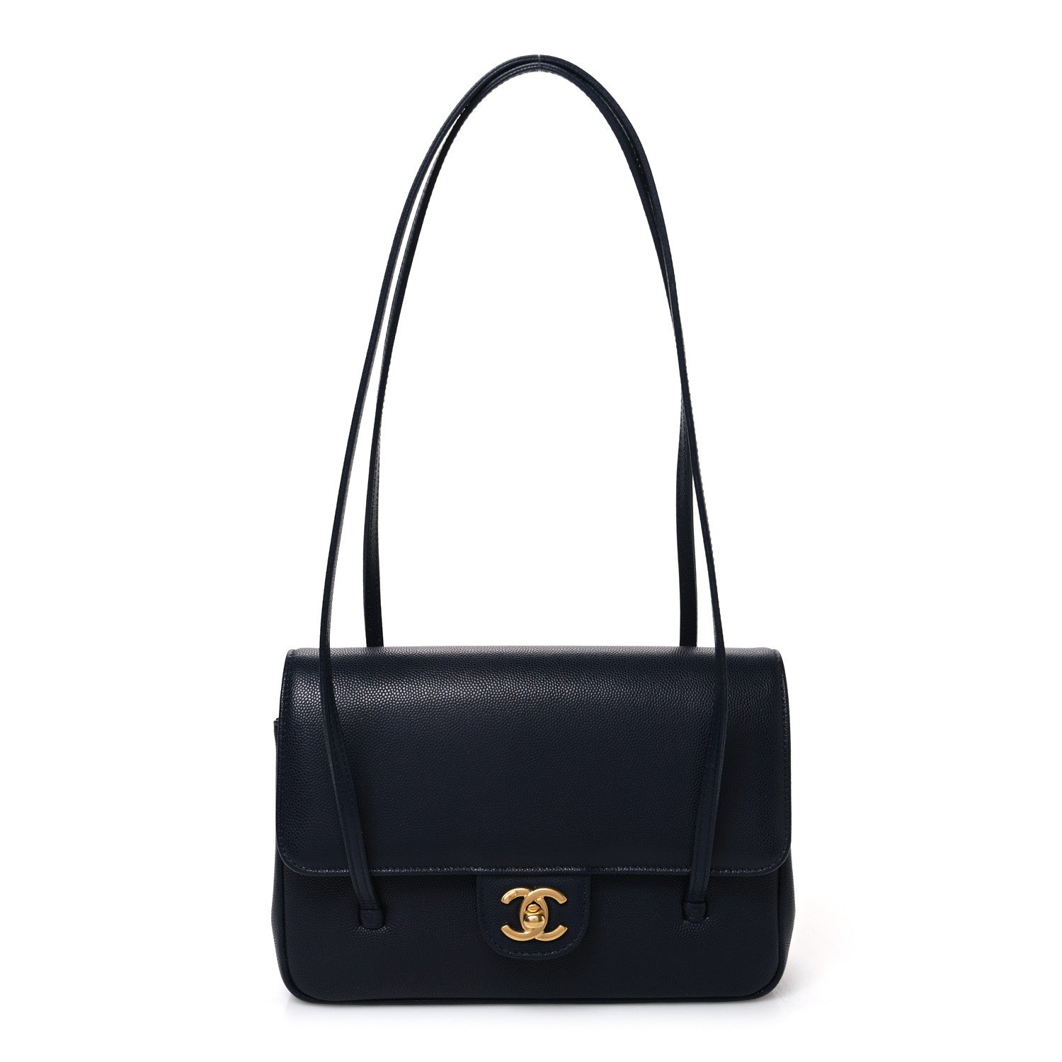 Chanel Shiny Caviar Preppy Coco Small Flap Dark Blue 1 of 10